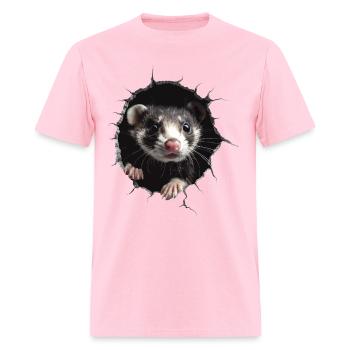 Ferret - Men's T-Shirt - pink - Front - Jose (178cm)