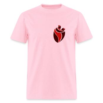 Heartless Heart - Men's T-Shirt - pink - Front - Jose (178cm)