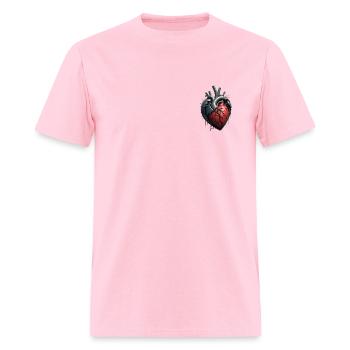 broken heart - Men's T-Shirt - pink - Front - Jose (178cm)