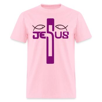 Jesus Resurrection Sunday - Men's T-Shirt - pink - Front - Jose (178cm)