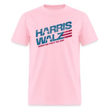 Fight to win distressed - Men's T-Shirt - pink - Front - Jose (178cm)