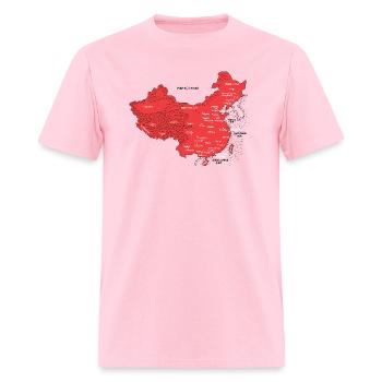 china map - Men's T-Shirt - pink - Front - Jose (178cm)