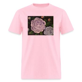 White Roses - Men's T-Shirt - pink - Front - Jose (178cm)