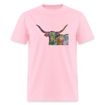 Loredo Longhorn - Men's T-Shirt - pink - Front - Jose (178cm)