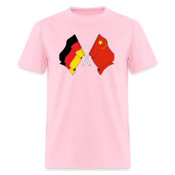 Flag of Germany and flag of China - Men's T-Shirt - pink - Front - Jose (178cm)