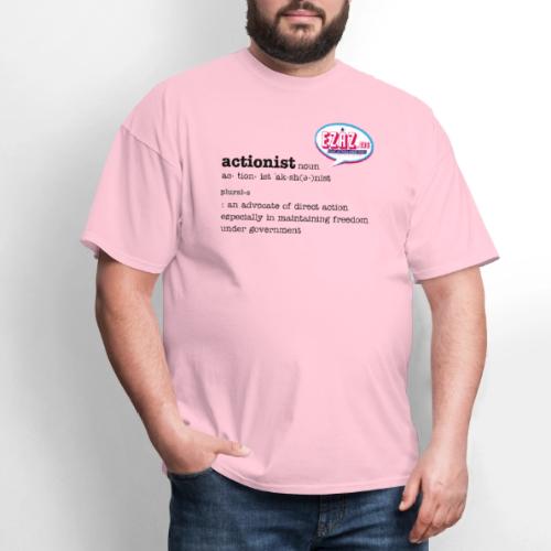 Actionist in Black ink - Men's T-Shirt