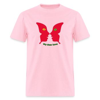 Love story - Men's T-Shirt - pink - Front - Jose (178cm)