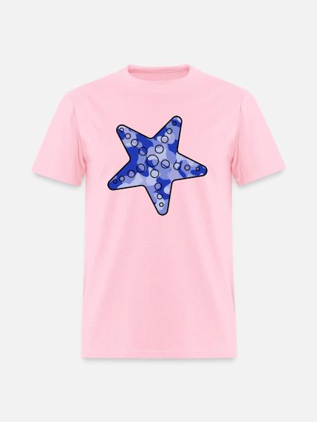 Starfish blue camo - Men's T-Shirt - pink