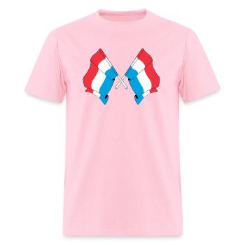 Two flags of Luxembourg - Men's T-Shirt - pink - Front - Jose (178cm)