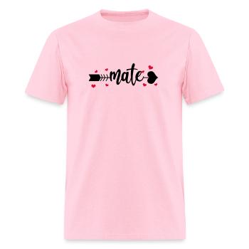 Soul Mate Match - Men's T-Shirt - pink - Front - Jose (178cm)