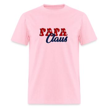 Papa Claus - Men's T-Shirt - pink - Front - Jose (178cm)