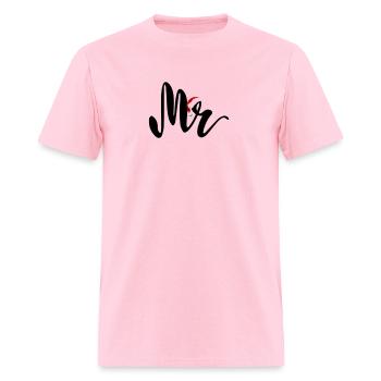 mr and mrs christmas mr for light - Men's T-Shirt - pink - Front - Jose (178cm)