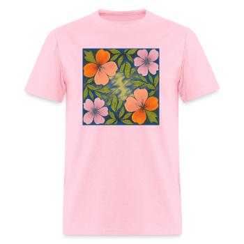 Abstract Nature - Men's T-Shirt - pink - Front - Jose (178cm)