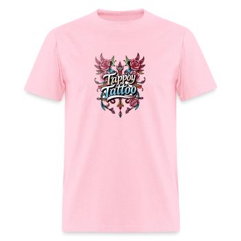 Future Bold - Sleek Minimalist Typography Design - Men's T-Shirt - pink - Front - Jose (178cm)