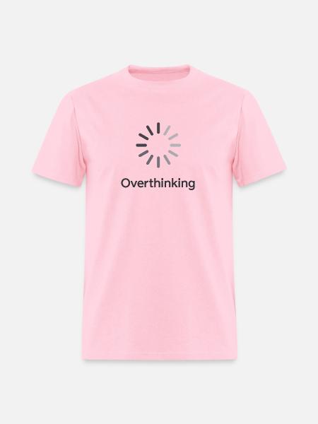 Overthinking Loading - Men's T-Shirt - pink