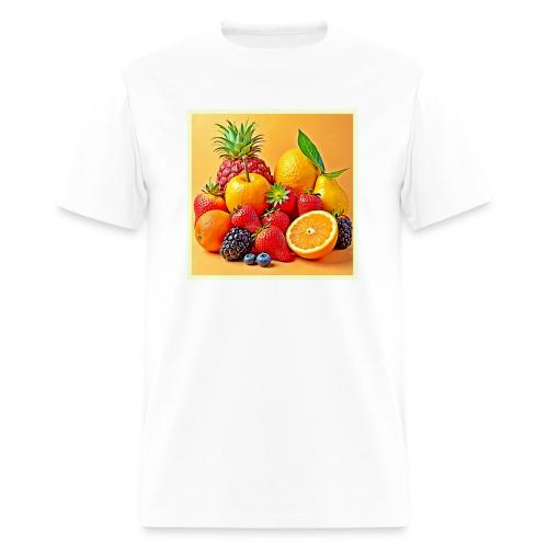 Fresh Bounty: Vibrant Fruit Harvest Art - Men's T-Shirt