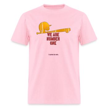 Number one - Men's T-Shirt - pink - Front - Jose (178cm)