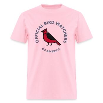 Official Bird Watchers Of America - Men's T-Shirt - pink - Front - Jose (178cm)