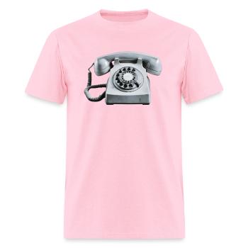Old Telephone - Men's T-Shirt - pink - Front - Jose (178cm)