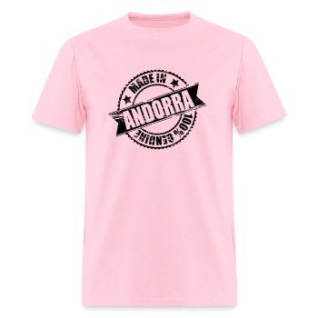Made in Andorra 100% Genuine - Men's T-Shirt - pink - Front - Jose (178cm)