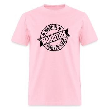 Made in Mauritius 100% Genuine - Men's T-Shirt - pink - Front - Jose (178cm)