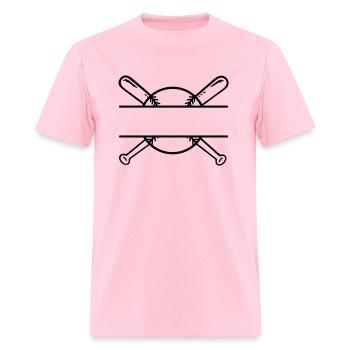 baseball momogran, baseball, bats, sports - Men's T-Shirt - pink - Front - Jose (178cm)