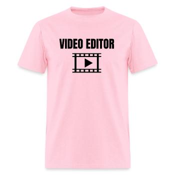 Video Editor - Men's T-Shirt - pink - Front - Jose (178cm)