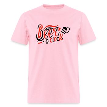 Beer o clock - Men's T-Shirt - pink - Front - Jose (178cm)