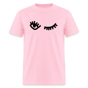 Wink two eyes - Men's T-Shirt - pink - Front - Jose (178cm)