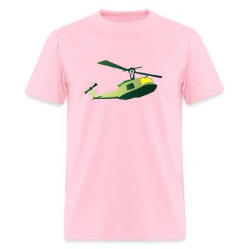 Classic UH-1 Iroquois Illustration - Men's T-Shirt - pink - Front - Jose (178cm)