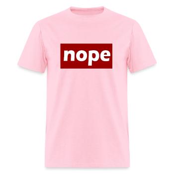 Nope - Men's T-Shirt - pink - Front - Jose (178cm)