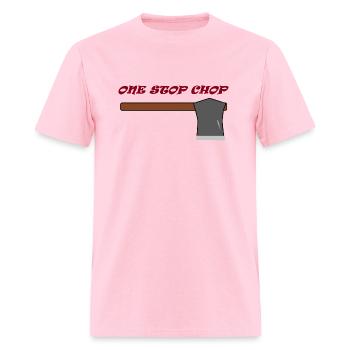CHOP - Men's T-Shirt - pink - Front - Jose (178cm)