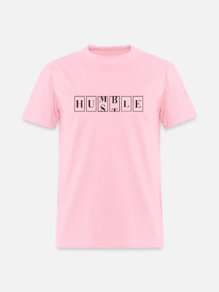 Hustle, Humble. - Men's T-Shirt - pink