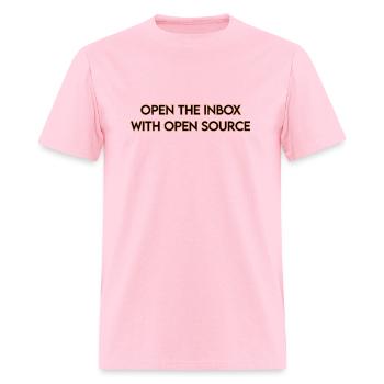OPEN THE INBOX WITH OPEN SOURCE removebg Hi Res - Men's T-Shirt - pink - Front - Jose (178cm)