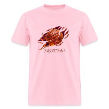 basket ball - Men's T-Shirt - pink - Front - Jose (178cm)
