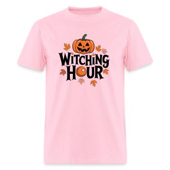 Witching Hour Halloween Pumpkin - Men's T-Shirt - pink - Front - Jose (178cm)
