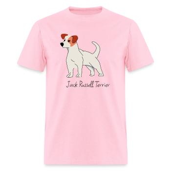 Jack Russel Terrier - Men's T-Shirt - pink - Front - Jose (178cm)