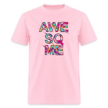 Artistic Colorful Awesome - Men's T-Shirt - pink - Front - Jose (178cm)