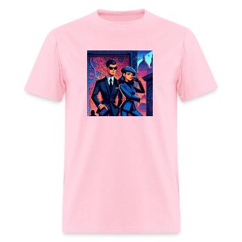 Spies Cartoon Poster - Men's T-Shirt - pink - Front - Jose (178cm)