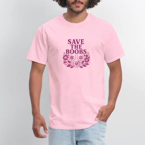 Save the boobs floral - Men's T-Shirt