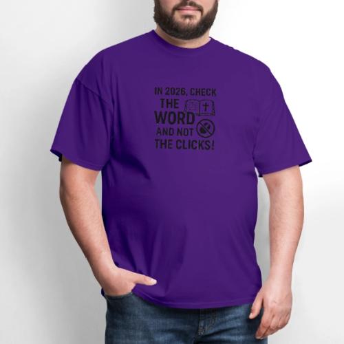 BW Word Clicks 2026 background - Men's T-Shirt