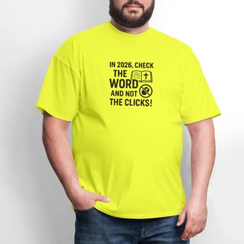 BW Word Clicks 2026 background - Men's T-Shirt