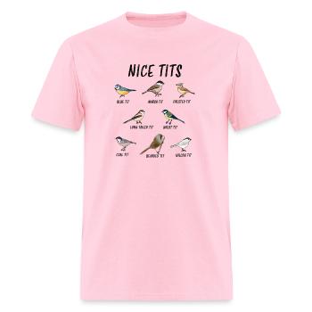 e Tits Bird Watching For Birder - Men's T-Shirt - pink - Front - Jose (178cm)