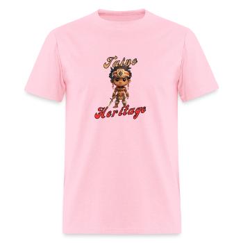 Héritage taïno - T-shirt Homme - rose - Devant - Jose (178cm)
