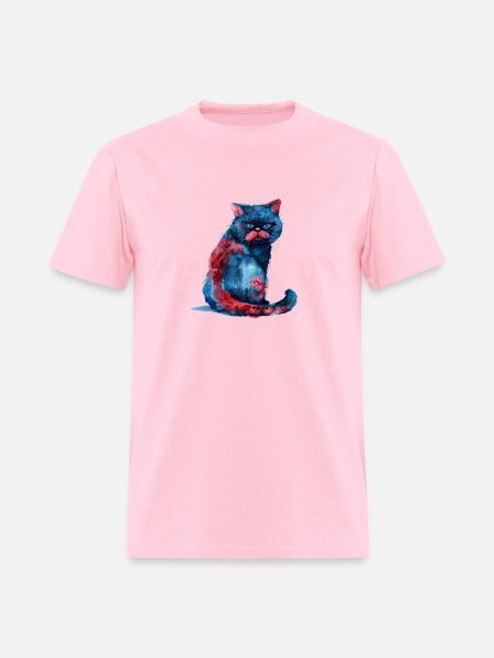 Funny Cat - Men's T-Shirt - pink