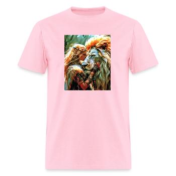 So - Men's T-Shirt - pink - Front - Jose (178cm)