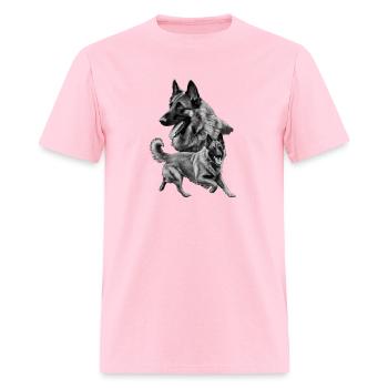 Belgian Malinois - Men's T-Shirt - pink - Front - Jose (178cm)