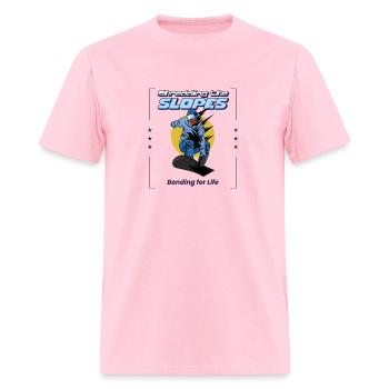 Shredding the Slopes Bonding for Life Snowboarding - Men's T-Shirt - pink - Front - Jose (178cm)