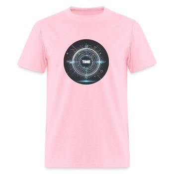 Time Travelling - Men's T-Shirt - pink - Front - Jose (178cm)