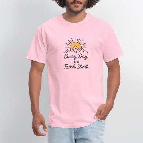 Inspirational Mountain Sunrise Motif - Men's T-Shirt